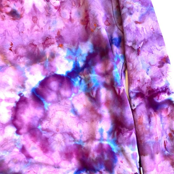 Fila Long Sleeve Crew Neck Custom Tie Dye Sweatshirt with Pockets - Picture 7 of 12